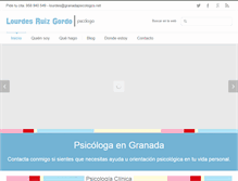 Tablet Screenshot of granadapsicologos.net